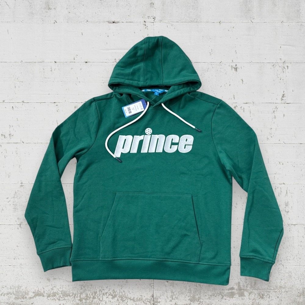 NWT Prince Pickleball‎ Men's Hooded Pullover Sweatshirt Hoodie Sz M Green
